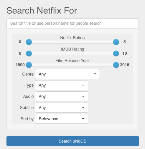 Search Netflix For...