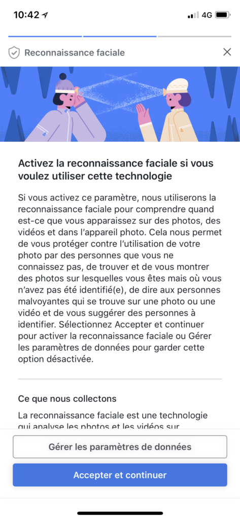 Facebook - Reconnaissance faciale