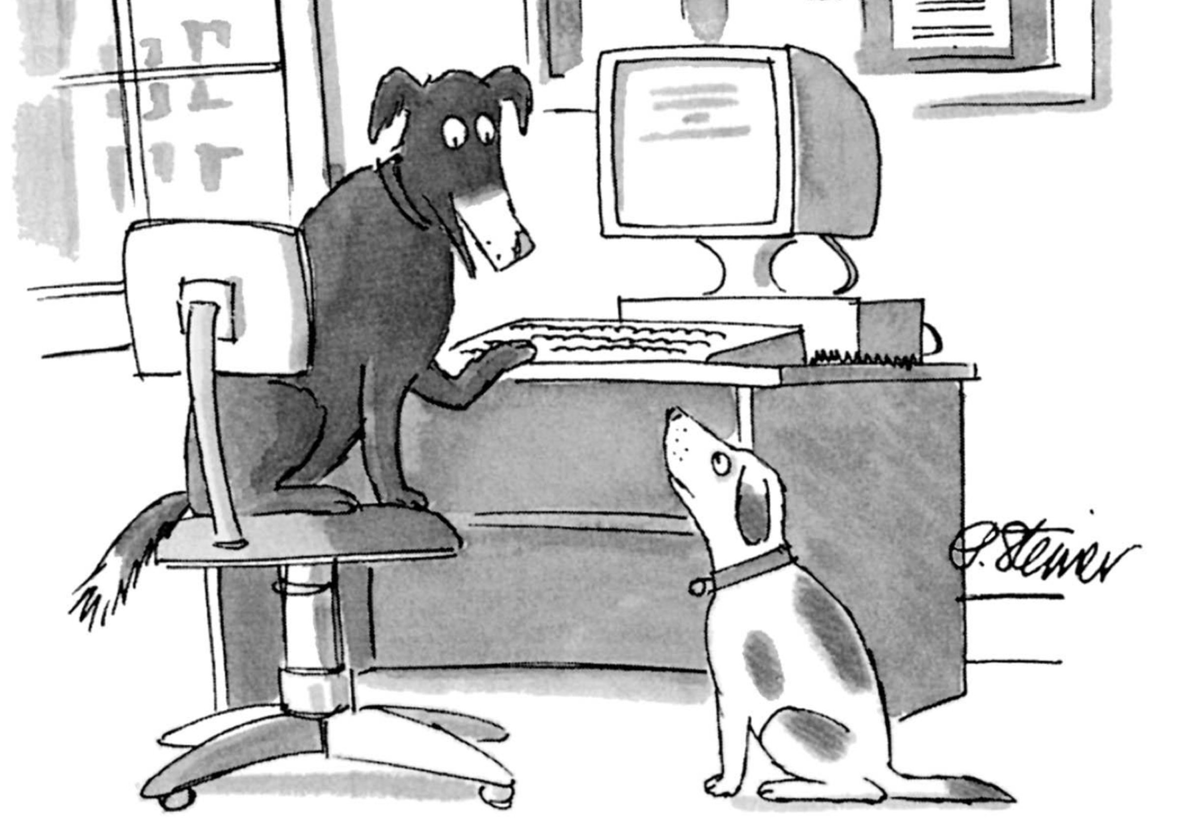 Dessin de Miles Hyman - 2015 digital labor