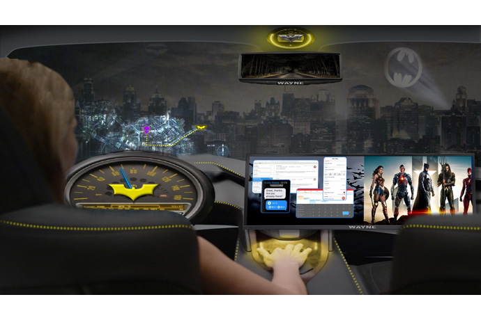 Warners Bros, Batman & Intel in Self Driving Cars