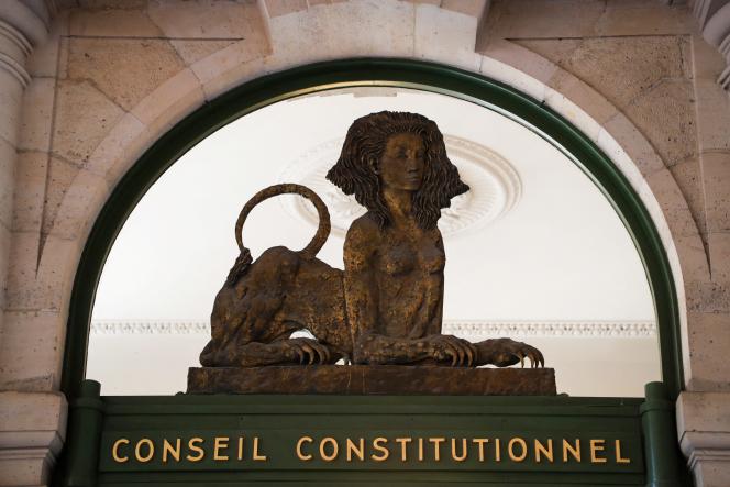 Le 21 juillet 2020, l’entrée du Conseil constitutionnel, à Paris.
