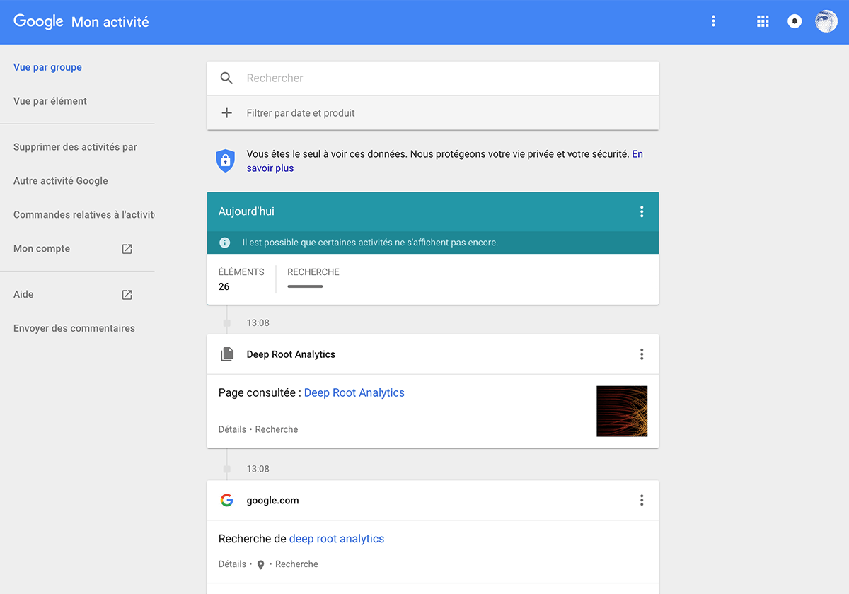 Google - My Activity